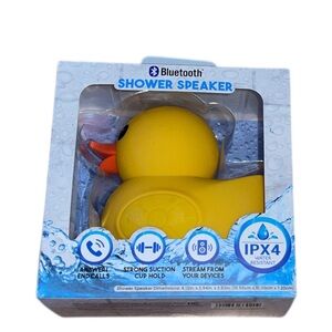 RUBBER DUCK IPX4 WATER RESISTANT BLUETOOTH SHOWER SPEAKER